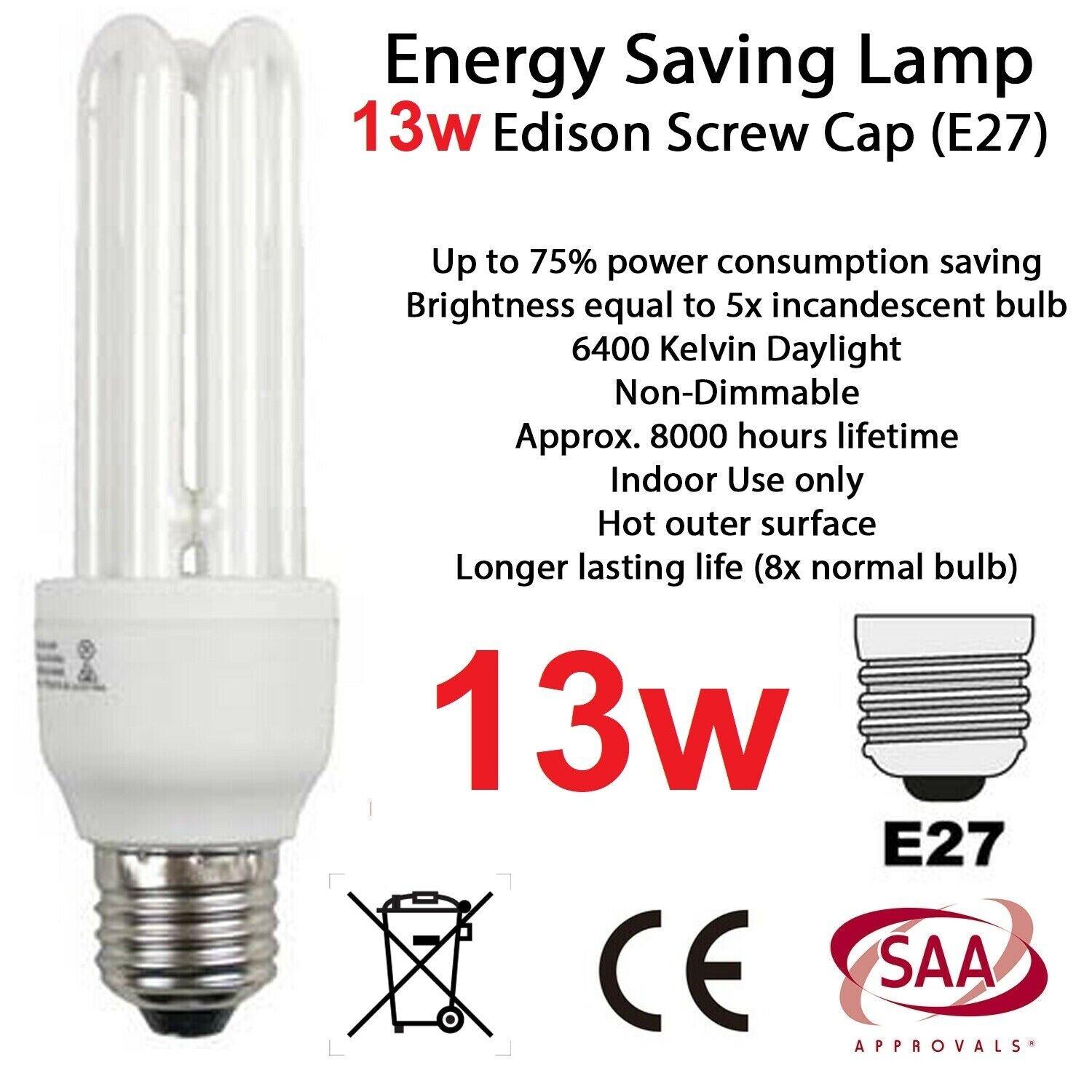 Wholesales 2X Bulb Globe Light Screw E27 Energy Saving Lamp 9w 11w 13w 18w 20w - BESTA